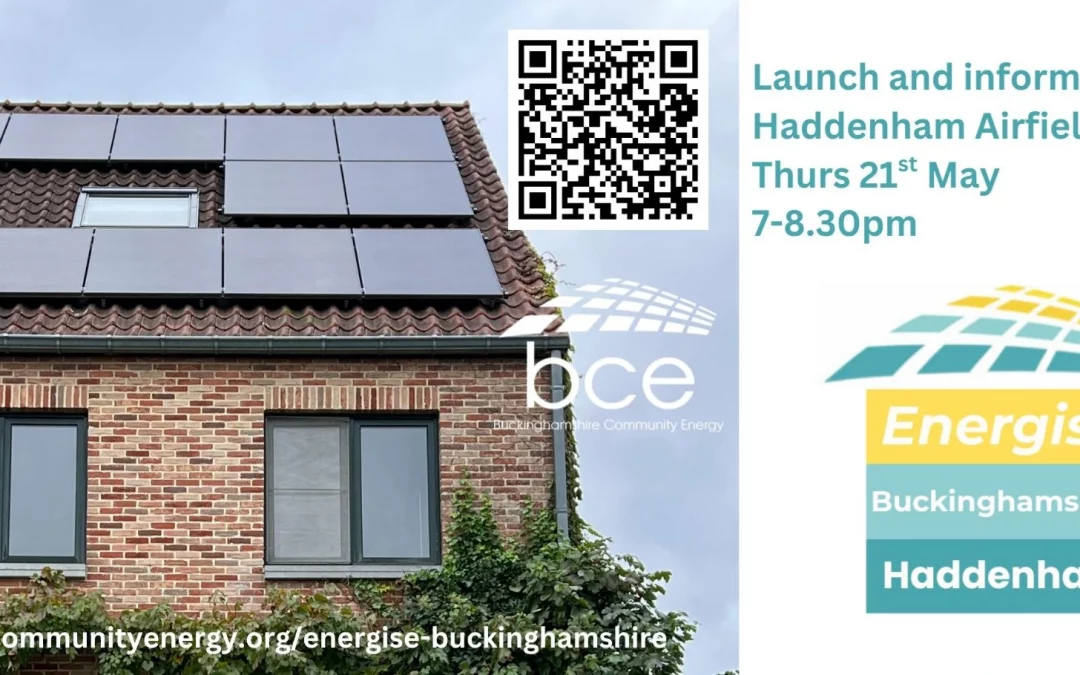 house with solar panels and text energise haddenham